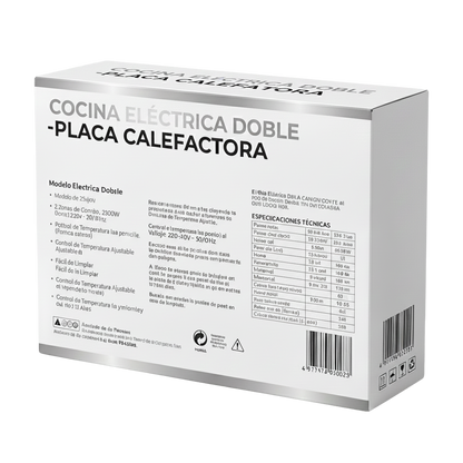 Cocina Eléctrica Portátil (No necesita gas) 100% eléctrica